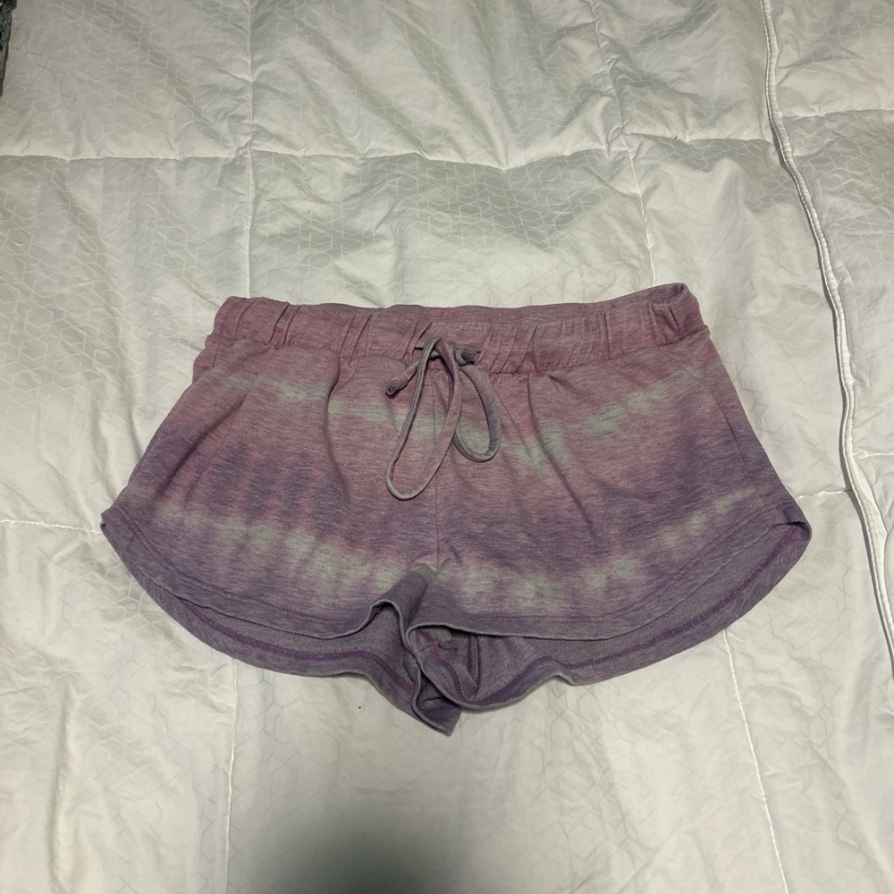 Purple Tie-Dye Shorts